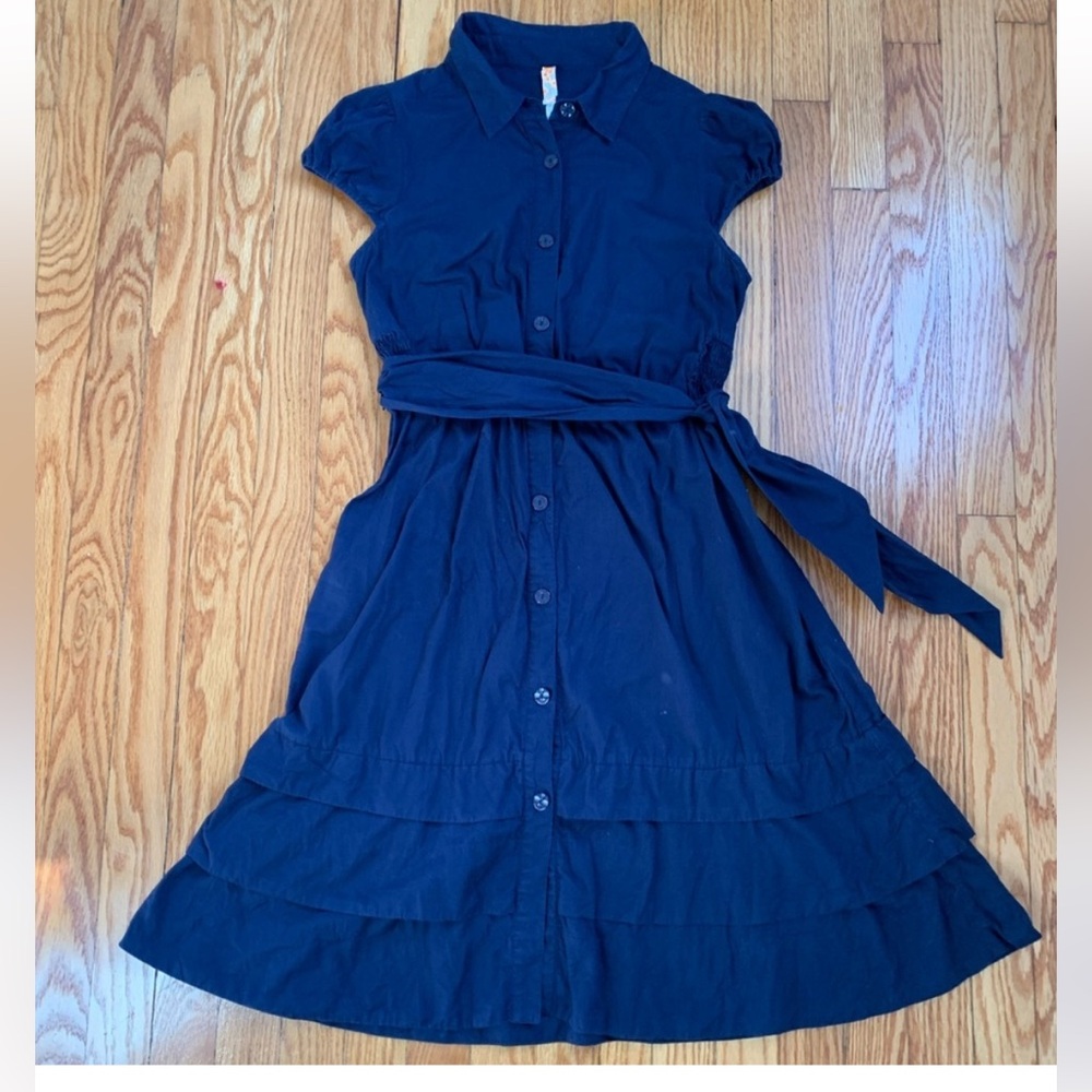 Anthropologie Maeve Blue Shirt Dress